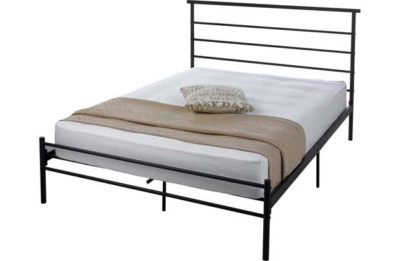 HOME Avalon Double Bed Frame - Black.